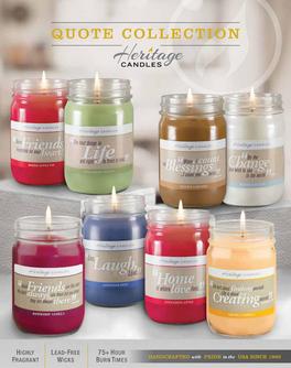 Heritage Candles Quote Candles Fundraiser