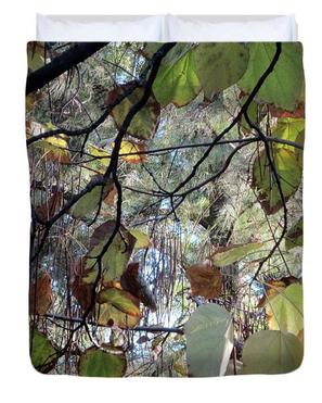 October Splendor Fine Art Duvet Cover by Laura Davis