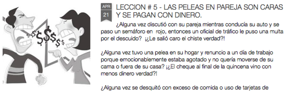 LAS PELEAS SON CARAS Y SE PAGAN CON DINERO