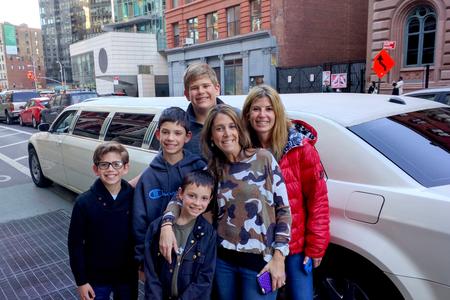 Family in New York City Limousine tour