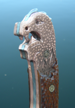 DIY Viking Dragon Head Shipwreck Knife. www.DIYeasycrafts.com