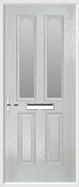 2 Panel 2 Arch Composite Door obscure glass