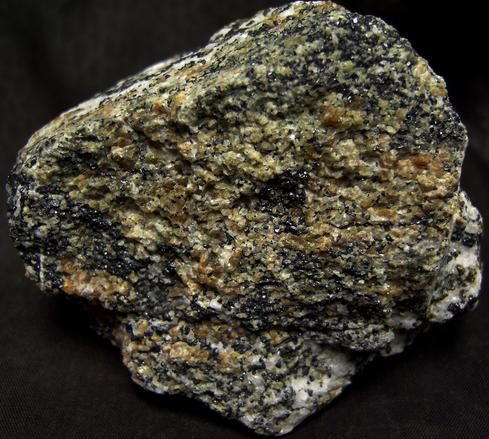 FRANKLINITE, fluorescent SW LW WILLEMITE and CALCITE - Franklin Mine, Franklin, Franklin Mining District, Sussex County, New Jersey, USA - Franklinite type locality - sold