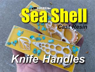 How to easily make Seashell cast resin knife handle scales. In this short how-to video Dan Berg from www.Bergknifemaking.com shows how to make custom cast resin Seashell handles or scales.