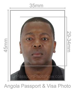 Angola Passport and Visa Photo