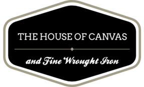 The House of Canvas and Fine Wrought Iron Logo