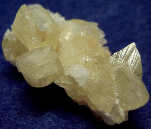 fluorescing CALCITE with CELESTINE - Clay Center, Ottawa County, Ohio, USA - ex Eric Meier, Broken Back Minerals