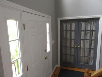 newly painted entrance to home in Foxboro, MA.