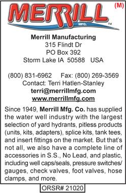 Merrill Manufacturing, Pitless Products