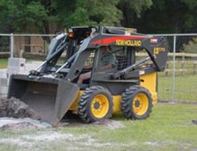 image of bobcat tractor at work