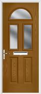 2 Panel 2 Square 1 Arch Composite Door obscure glass