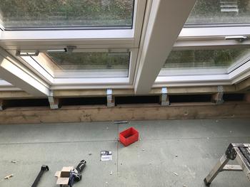 VELUX CABRIO window. PMV Maintenance - VELUX and Roto roof window / Skylight repair, replacement, installation, re-glazing, servicing, maintenance, Blinds, Leaks, repairs, Glass, renovation specialists covering London, Hertfordshire, Bedfordshire, Cambridgeshire, Essex, South London, North London and Central London.