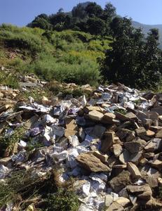 School damaged by earthquake in Nepal