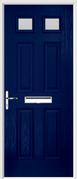 4 Panel 2 Square Composite Door obscure glass