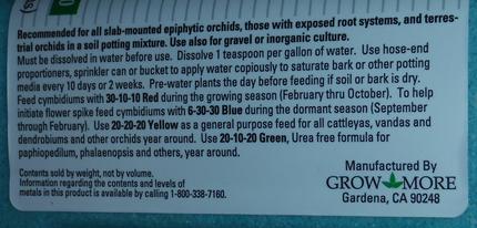 Grow More Orchid UREA FREE 20-10-20