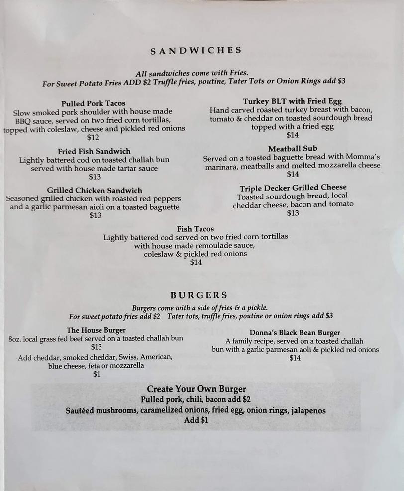 Menus