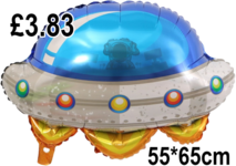 Alien and Spaceship Astronaut Balloon