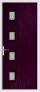 4 Square Door mesquite glass