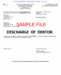 Bankruptcy Discharge Papers - Official Bankruptcy Court Records Online