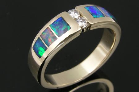 Opal ring repaired to like new condition by Hileman