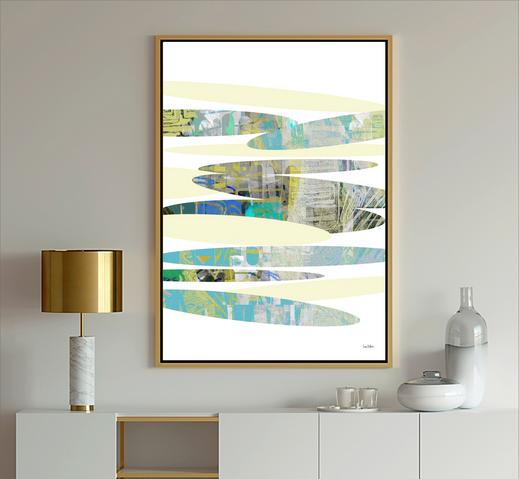 Multi-color Abstract, #Abstract Art, #blue and White, #blue art