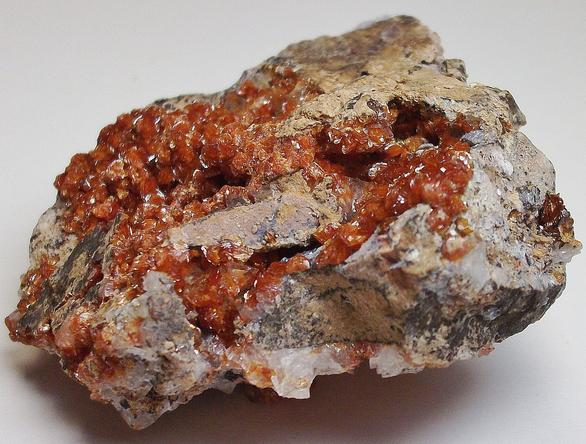 Vanadinite crystals - San Carlos Mine, Chihuahua, Mexico