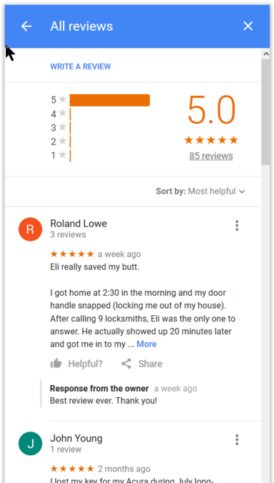 Reviews, Locksmith,