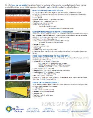 Fence Cap One-Sheet PDF Flyer