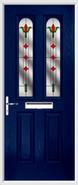 2 Panel 2 Arch Composite Door fleur-de-lys glass