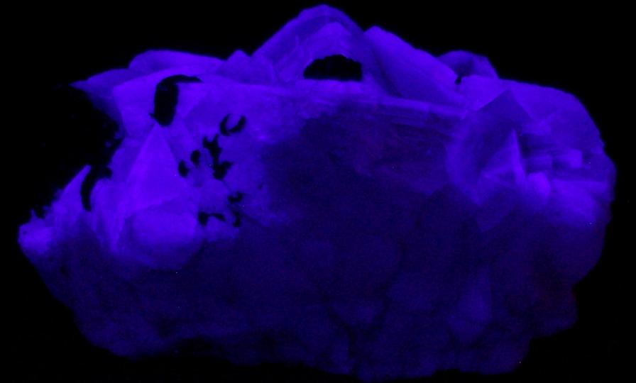 fluorescent FLUORITE, SIDERITE - Hilton Mine, Scordale, Hilton (Murton), Escarpment District, Eden, North Pennines, South Eastern Region (Westmorland), Cumbria, England, United Kingdom