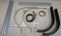 Stainless steel j-brackets with steps