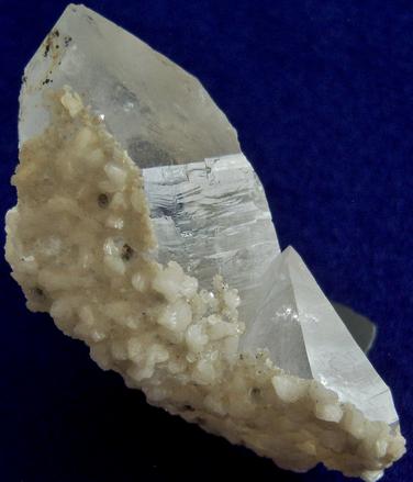 QUARTZ, SIDERITE, PYRITE - Panasqueira Mine (Panasqueira Mines), Couto Mineiro da Panasqueira, Panasqueira, Covilha, Castelo Branco District, Portugal - ex Rutgers Geology Museum