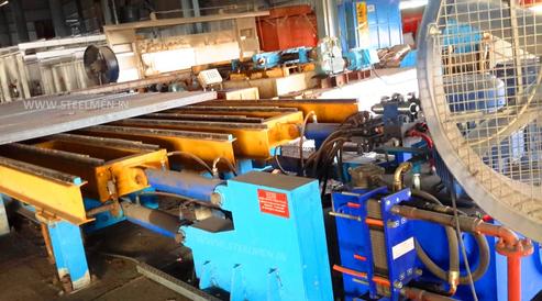 Y-TABLE FOR ROLLING MILLS, OIL LUBRICATION SYSTEM (Capacity - 50 LPM to 300 LPM), AUTOMATIC BUNDLING MACHINE, Hot Billet Shear, Billet Charging Grate, Flywheel, Gear Boxes, Mill Stands, Shearing Machines, Conveyor Rolls, Spindle Carrier, Pinch Rolls, Tilting Tables, Twin Channel, TMT Quenching System, Tail Breaker Pinch Rolls, Oil Lubrication System, Guide Box & Twist Pipes Mechanical Pusher, Mill Accessories, TMT Chain Transfer System, Recuperators, Cooling Tower, gear coupling, universal spindles, steel rolling mill, rolling mill items, steel plant machineries, steel plants, CCM, Continuous casting machine, steel melting, steel makers, leju Thomas, 9310524787, Gear boxes, Pinion stands, Rolling mill Stands on Fiber& bearings, Roller tables, Tilting tables, Y tables, Guide boxes, Chocks, Couplings, Spindles, Rotary shears, Flying shears, Cantilever type pinch Rolls, Tail Breaker pinch Rolls, Quenching Systems (for 8-16 mm, 16-25 mm, & 25-32 mm), Twin channel, Hot Rolling Mills, Shears, Automatic Cooling Bed, Quenching Boxes, Twin Channel Machine, Mill Stands, Cold Rolling Mills, Gear Couplings, Industrial Gear Box, Punching Cropping Machine, Hot Saw, Transmission Tower Machinery, Chain Transfer Systems, Product Design Development, Hot Rolling Mills Bar Rolling Mill Hot Rolling Mill Equipment Slit Rolling Mill Shears Flying Shear Crank Shear Continuous Rotating Shear Disc & Drum Shear Automatic Cooling Bed Quenching Boxes TMT Quenching Boxes Twin Channel Machine Industrial Gear Box Helical Gear Box Rolling Mill Gear Boxes Mill Stands Rolling Mill Stands TMT Mill Stands Housingless Mill Stands Cold Rolling Mills Gear Couplings Gear Jobwork Punching Cropping Machine Hot Saw Traveling type Hot Saw Fixed type Hot Saw Transmission Tower Machinery Chain Transfer Systems Product Design Development, Turnkey Solutions For Hot Rolling Mills Coilers Mill stands Shears & hot saws Twin channel Cooling beds Gear boxes & pinion stands TMT Equipment, Rolling Mill Machines Blade Grinding Machine Hot Saw Machines Straightening Machine Hydraulic Pusher, Hydraulic Cylinders, Ejectors, Hot Rolling Mill Flywheels Gear Boxes Mill Stands Gear Couplings Material Handling Equipment TMT Equipment Cooling Bed Shearing Machines Straightening Machines Spare Parts Of Rolling Mills Other Allied Equipments Bending & Time Machine Workshop Machinery, ♦ Bar Mills ♦ Structural Steel Mill Wire Rod Mill with Bar in Coil Line Rolling Mill for High-Grade Steels Section Mill High Speed Laying Head with Gear Box Crank Lever Shears Crank Shears Housingless Stands Double Crank Shears Rake Type Cooling Conventional Mill Stands Gear Boxes Rod mill block Varioblock Flying Shear • Tail Braking Pinch Roll • Cold Shear, Starting Stock Billets 160 x 160 x 12,000 mm 130 x 130 x 12,000 mm Furnace Group Charging grate, Hot charging, Elevator, Induction online heater Finished product Rebar 8 three-strand slit TMT Rebar 10 two-strand slit TMT Rebar 12-40 mm TMT Flats, angles and channels are possible too Sub-bundles 100-400 kg Master bundles 1 MT-3 MT Furnace Capacity 80 MT/h Main train Single-strand H/V arrangement, two strands are H/V type Roughing train : 4 off Model 600, 2 off Model 440, Free outlet after stand # 2 Intermediate train : 4 off Model 440, 4 off Model 340 Finishing train : 6 x Model 340 Associated shears Loopers : 8 off vertical, 6 off Single strand, 2 off multi strand Capacity 400,000 MT/y Cooling bed group Water quenching line, Thermex Cooling bed shear Cooling bed 66 x 10 m Finished speed 16 m/s (20 m/s) Material grades Carbon steels, Alloyed Structural Steel grades Continuous finishing shop Stationary cold shear 3,000 kN Counting system Small bundle forming 4 off Tying machine Various associated equipment, e.g. stoppers, chain transfers, roller tables, Starting stock Blooms 180 x 180 x 8,000 - 12,000 mm 300 x 300 x 8,000 - 12,000 mm Finished product Rebars 28 - 40 mm Rounds 30 - 100 mm dia. Hexagons 50 - 80 mm Flats 8 x 30 - 60 x 150 H-Beams 100 - 180 mm I-Beams 100 - 200 mm T-sections 75 - 140 mm Channels 100 - 200 mm Angles 80 x 80 x - 200 x 200 mm U-type sections for mine timbering 18U, 25U,29U Bundle/stack length 6 - 24 m Bundle/stack weight 2 - 5 t Furnace capacity 116/143 t/h Annual capacity 700,000 t/y Finishing speeds 6 m/s Material grades Carbon steels, Alloyed structural steel,Antifriction bearing steel Furnace group: Elevator (for hot charging), charging grate,weighscale, descaler, insulated holding tunnel Mill train: Single strand Roughing train 4 x Model 670, 1 x Model 760(V-H-HV-H) Intermediate train: 2 x Model 760, 4 x Model 670(H-H-H-UR-UR-HV) Finishing train: 5 x Model 670 (UR-HV-UR-HV-FUR) Associated shears Loopers: 4 x vertical Cooling bed group: Water cooling line, pinch roll unit Cooling bed shear Cooling bed 84 x 19 m Short-bar collecting device Continuous finishing shop In-line straightening machine (10 rollers) Hot saws: 1 x stationary, 1 x movable Abrasive cutting machines: 1 x fixed, 1 x movable Piling and stacking facilities (magnet-type) Tying machines: 2 x stationary, 2 x movable Various associated equipment, e.g. stoppers, chain transfers, roller tables. upto 150 x 150 x 12,000 mm Finished product: Wire rod 5.5 - 16 mm Rebars Nos. 3, 4 and 5 (as per ASTM) Coils 16 - 42 mm dia. Furnace capacity: 70 t/h Annual capacity: 300,000 t/y Finishing speeds: Wire rod line - 100 (120) m/s Bar in coil line - 13.5 m/s Material grades: Cold-heading steels Reinforcing steels Steels with a carbon content from low to medium Piano-wire PC-wire Free-cutting steel Water cooling line, pinch roll units, bar reels (2x), coil transfer,chain conveyor with retarded and accelerated cooling facilities, transfer unit to Power & Free coil handling system, Starting stock Billets 50 x 100 x 10,000 mm 125 x 125 x 11,400 mm Finished product Rod 5.5 - 13.5 mm dia. Bars 11 - 57 mm dia. Flads 22 - 120 mm, 5 - 12 mm thick Bundle/stack length 3 - 8.5 m Bundle/stack weight 0.5 - 3 (5) t Furnace capacity up to 60 t/h Material grades High-grade structural steels 34 Cr 4, 60 SiMn7, 42 CrMo4 Antifriction bearing steels 100 Cr 6, 100 Cr 2, 100 CrMo 7 3 Material grades Tool steels X 210 Cr 12, X 38 CrMoV 5 1, 55 CrNiMoVS 4 2 4 Acid-resistant and heat-resistant steels X 5 CrNiMo 18 11, X 2 CrNiMo 19 13,X 20 CrNiSi 25 4 High-speed steels X 79 Wco 18 5, X 82 W Mo 6 5 5 Special alloys X 55 CrMnNiN 20 8,X 45 CrSi 9 3 X 3 CrNiMoNbN 23 17 The complete range of steel grades includes approx. 300 different grades Furnace group: Charging grate, cross transfers, weighscale, descaler (2x), heatholding tunnel Mill train: Single strand, H/V - arrangement Roughing train: PSW and 6 x Model 440 Intermediate train: 4 x Model 440, 2 x Model 340 Finishing train: 4 x Model 340 Kocks-block 8-stand wire rod block for high grade steels 3 x 215/ 5 x 170 Associated shears Loopers: 7 x vertical, 1 x horizontal Cooling bed group: Water cooling line, pinch roll unit Cooling bed shear Cooling bed 57 x 5 m Continuous finishing shop: Abrasive cutting machine Piling and stacking facilities (non-magnet type) Tying machines: 1 x fi xed, 1 x movable various associated equipment, e.g. stoppers, chain transfers, roller tables etc. Rod finishing equipment: Water cooling and equalizing sections, pinch roll unit,laying head Ring conveyor for retarded and accelerated cooling reforming tub Pallet-type coil handling system, compacting & tying units,weighscale, unloading station Reel plant Water cooling and equalizing sections, Pinch roll units, Bar reels: 2 x, Transfer equipment to pallet-type coil handling system, Omsairam Steel & Alloys Pvt. Ltd., Bhagyalaxml Rolling Mills Pvt. Ltd., Kalika Re-rollers Pvt. Ltd., Parvati Alloys (P) Ltd., MITC Rolling Mills (P) Ltd., Maharashtra Steel Rolling & Engg Co. Chimanlal Vijay Kumar Steels Pvt. Ltd, Bhagwati Ferro Metals (P) Ltd, Balbir Rolling Mills Ltd. Quartz Metals Inds., Metro Alloys Ltd., Pushpak Steel Inds. Pvt Ltd., T. k. Ispat Pvt Ltd., Allied Ferromelt Pvt Ltd., Bhagwati Steel Cast Ltd., R. L. Steels Ltd., Guardian Steels Pvt. Ltd., Shri Karvir Nivasini Mahalakshmi Ispat Pvt. Ltd., Khatu Shyamji Steel Rolling Mills Pvt. Ltd., Kunal Ispat & Alloy Inds. Pvt Ltd. Sun Metallics & Alloys Pvt. Ltd, Hans Ispat Ltd. Shri Khatu Shyam Industries, Rajuri Steel Pvt. Ltd, Shree Om Steel Rolling, Air Carrying Corpn (I) Ltd., titan Alloys Ltd. Sunflag Iron & Steel Co. Ltd., Sharda Ispat Ltd., Fortune Metaliks Ltd., Sharda Shree Ispat Ltd., R. K. Structures Pvt. Ltd., Sanvijay Industries Pvt. Ltd., Shivali Udyog (I) Ltd., S.D. Bansal Iron & Steel Pvt. Ltd., Inertia Iron & Steel Inds. Pvt. Ltd., Nalwa Steel & Power Ltd., Shilpa Re-rollers Ltd., Sri Jai Balaj Steel Rolling Mills Ltd., Petropol India Ltd. Galwalia Ispat Udyog Pvt. Ltd. Crest Steel & Power Pvt. Ltd. Himalayan Rolling Steel Industries Pvt. Ltd., Shree Balaji Pigments Pvt. Ltd., Upper India Steel Mfg. & Engg. Co. Ltd., Capital Ispat Ltd., Barnala Steels Inds. Ltd., Shri S.S. Shyam Steels Pvt. Ltd. Fortune Metals Ltd. Rathi Udyog Ltd., M/s. Gallantt Ispat Lyd., Gemini Merchandise Pvt. Ltd., Jagdamba Rolling Mills, Shree Krishna Steel Rolling (Jaipur) Ltd. Modi Steels, Usha Martin Inds. Prince TMT Steels Pvt. Ltd., Dindigul Iron & Steel Co (P) Ltd. ARS Metals Ltd. V.V. Iron & Steel Company Pvt Ltd. Jairaj Ispat Ltd., Pioneer Torsteel Mills (P) Ltd., Devshree Ispat Pvt. Ltd., Vaibhav Merchantile Ltd., Maa Mahamaya Inds. Pvt. Ltd., Chitrakoot Metal Ltd. P. R. Rolling Mills Pvt. Ltd. Shree Aravindh Steels Ltd. Shyam Steel Industries Ltd. Shri Ramrupai Balaji Steels Ltd. Adhunik Ispat Pvt. Ltd. Durgapur Steels Ltd. B. M. A. Stainless Ltd. Zion Steel Ltd. Shree Metaliks Ltd. Usha Martin Ltd. Shyam Sel Ltd. Maithan Steel & Power Ltd.