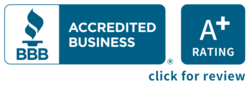 Better Business Bureau A + Accreditation Seal