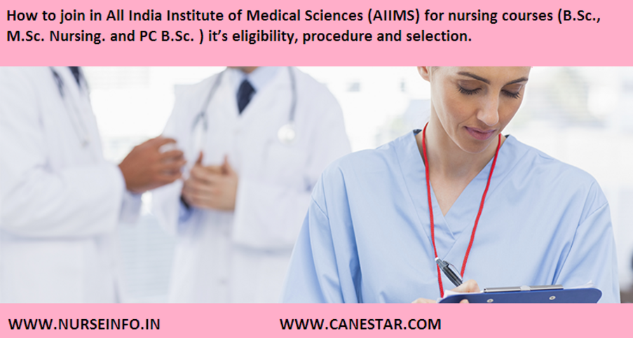 AIIMS - BSC, MSC AND P.C.BSC NURSING COURSES