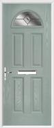 4 Panel 1 Arch Composite Door fusion glass