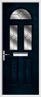 2 Panel 2 Square 1 Arch Composite Door fusion glass