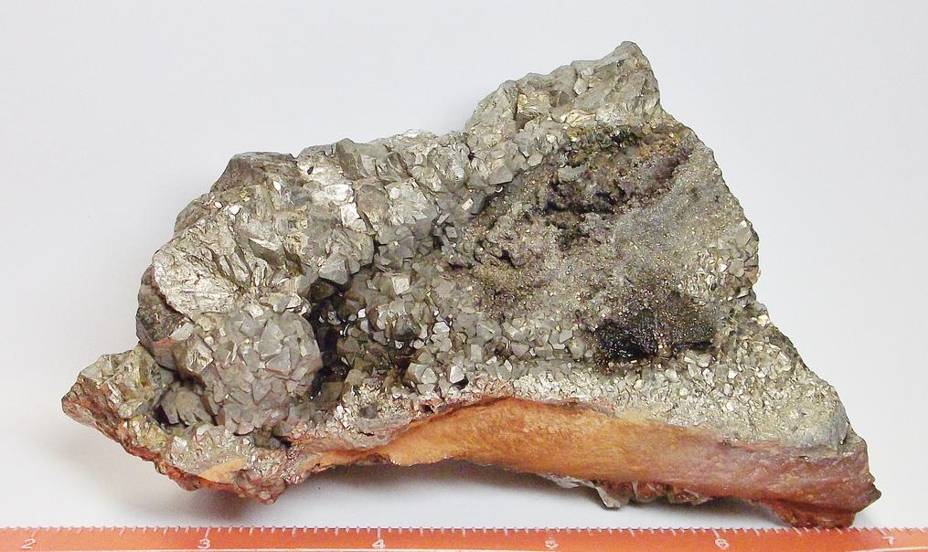 Pyrite crystals Rensselaer Quarry, Jasper Co., Indiana