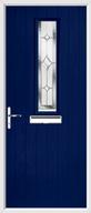 1 Square Composite Door regal sapphire glass