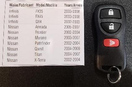 nissan & infiniti remote options