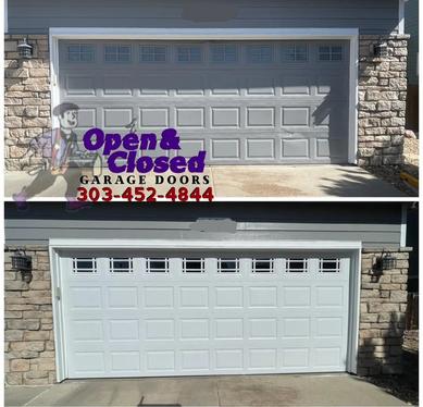 Open & Closed Garage Doors - Garage Door, Installation