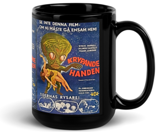 ​​​Krypande Handen (Creepy Hand) Black Glossy ​Coffee/Tea Mug by Spiz