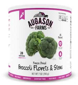 Augason Farms Freeze-Dried Broccoli Florets 28 Servings #10 Can