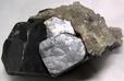 Galena, violet Fluorite, Calcite crystals, tabular Baryte, fluorescent - Cave-In-Rock, Cave-In-Rock Sub-District, Illinois-Kentucky Fluorspar District, Hardin County, Illinois, USA, ex Parker Minerals - for sale