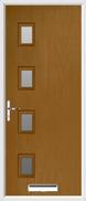 4 square glazed composite door