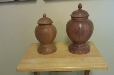 Wooden Urns