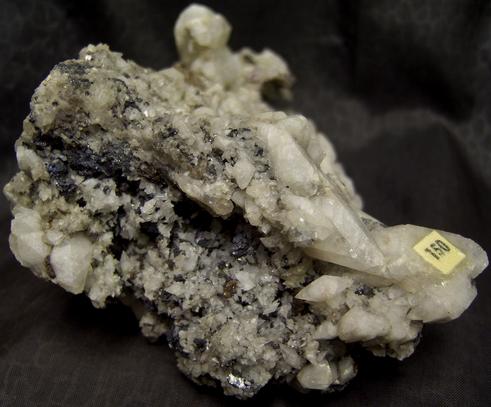 fluorescent CALCITE, Ruby Jack SPHALERITE, QUARTZ, GALENA - Joplin Field, Tri-State District, Jasper County, Missouri, USA - ex John Kohnowich, ex Robert Batić