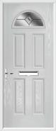 4 Panel 1 Arch Composite Door fusion glass