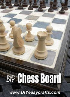 How to make ceramic chess boards from www.DIYeasycrafts.com