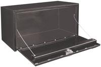 Black steel with stainless steel t-handle toolbox